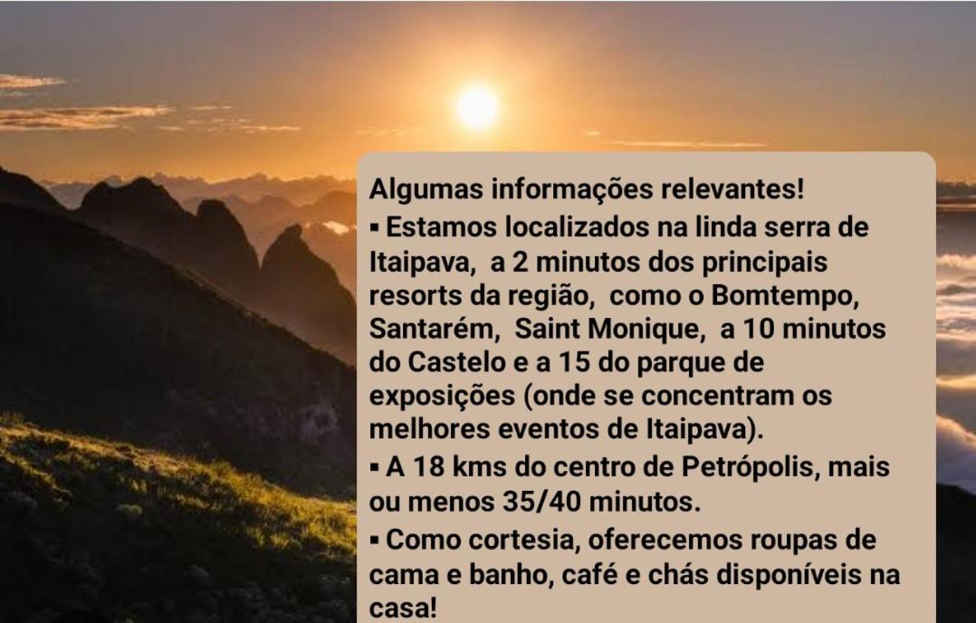 Recanto De Itaipava - Casa Com Forno De Pizza A Lenha, Churrasqueira, Pet Friendly, Equipada Para Ate 6 Pessoas, Em Meio A Natureza E Proxima Ao Centro Do Bairro Петрополіс Екстер'єр фото